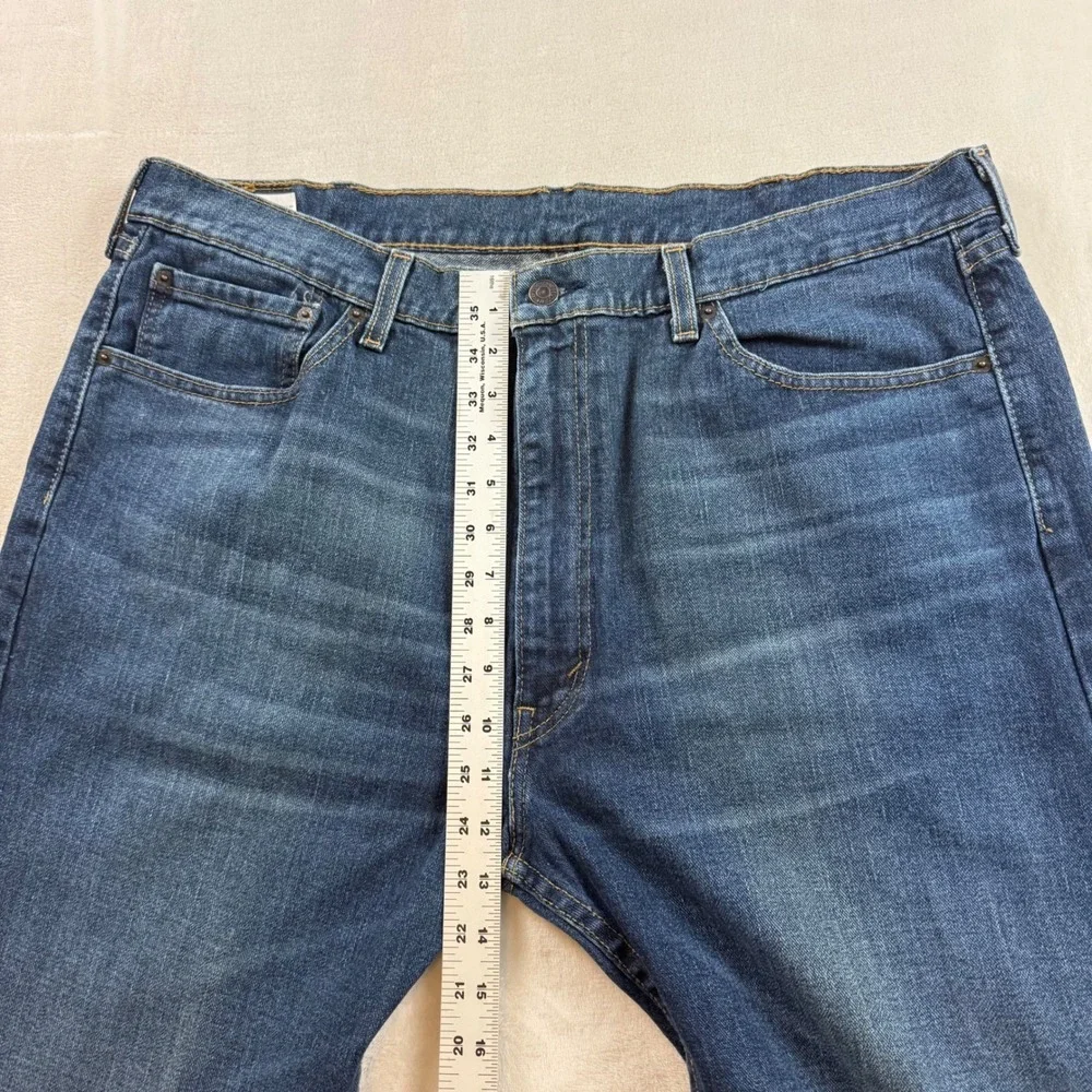 Levis 505 Regular Fit‎ Jeans Mens 40x30 Blue Denim Straight Leg Pants Classic